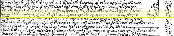 George Walker marriage to Salmon