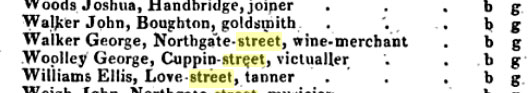 George Walker Chester Liquor merchant